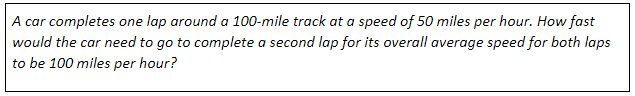 Manhattan Prep GRE Blog - GRE Math Riddle: Doubling the Average Rate by Tom Anderson