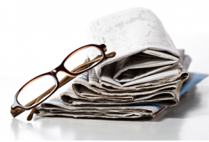 news and glasses