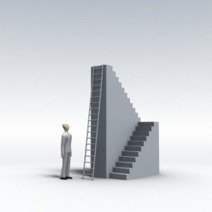 Stick Figure Contemplating a Shortcut